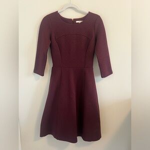 Boden Burgundy Midi Dress